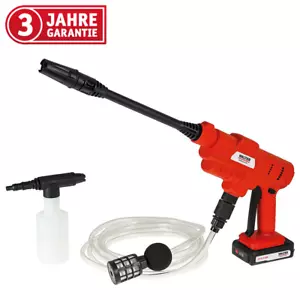 WALTER Druckreiniger Akku 20V Reinigungspistole, Ladegerät, 5m Schlauch, 3 Düsen - Bild 1 von 7