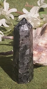 Larvakite Carved Gemstone Point 78g (C4) - Picture 1 of 3