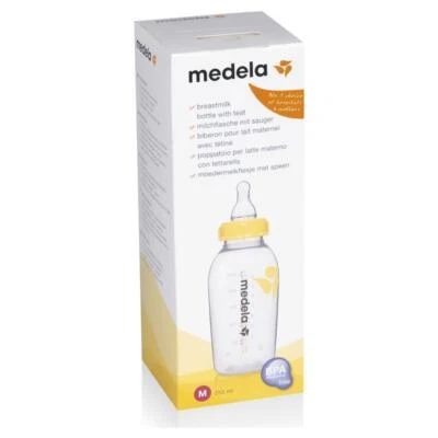 Medela Breastmilk Bottle with Medium Flow Teat 250ml - image 1 of 3