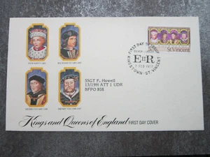 Kings And Queens Of England Silver Jubilee St. Vincent 5c First Day Cover FDC - Picture 1 of 3