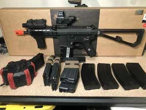 "BUNDLE!" EMG Knights Armament PDW Compact M2 Gas Blowback Airsoft Rifle - Picture 1 of 24