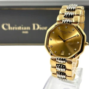 Christian Dior Uhr Diamant 11P Octagon Gold Datum Christian Dior,17240 - Bild 1 von 9