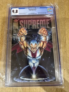 Supreme #1 Volume 2 CGC 9.8 from Nov 1992 Embossed silver foil cover. - Picture 1 of 4