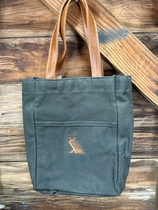 Vintage Hudson Sutler Baumwolle/Canvas Leder Henkeltasche Tasche Eule - Bild 1 von 10