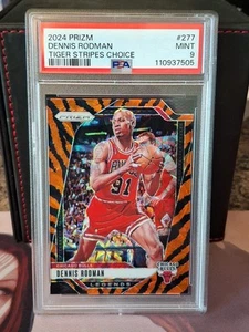 2024-25 Panini Prizm Choice Dennis Rodman PSA 9 Tiger Bulls SSP Scope HOF #277  - Picture 1 of 2