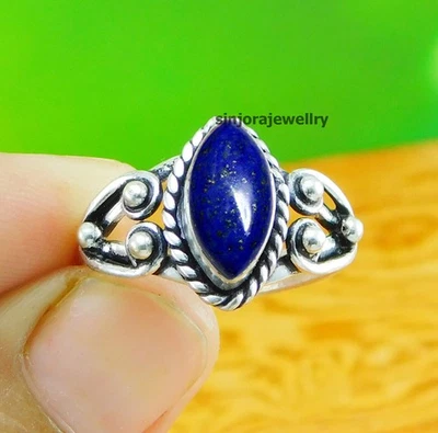 Anello regalo fatto a mano in argento sterling 925 con pietra preziosa... - Immagine 1 di 4