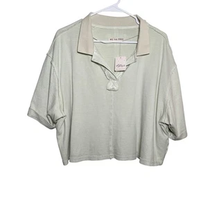 Polo We The Free Denmark Candy come nuova camicia donna piccola verde scollo a V nuova con etichetta - Foto 1 di 12