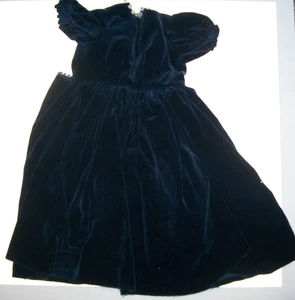 Antik/Vintage 12" blaues Kleid für deutsche/französische Biskuitkopf Puppen - Bild 1 von 6
