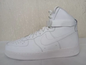 Nike Air Force 1 High '07 CW2290-111 Men Sz 18 White High Tops Leather Clean - Picture 1 of 24
