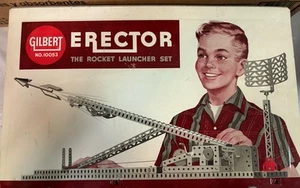 GILBERT No. 10053 ERECTOR Rocket Launcher 50th Anniversary Complete Set - Picture 1 of 7