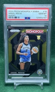 2024 Panini Prizm Monopoly WNBA Angel Reese Insert Rookie #16 PSA GEM MT 10 - Picture 1 of 5