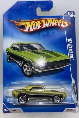 Hot Wheels 2009 Dream Garage 3/10 '67 Camaro 149/190 Green - Image 1 of 4