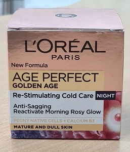 L'Oréal Age Perfect Golden Age Night Cream 50ml – Re-Stimulating - Brand New - Picture 1 of 3