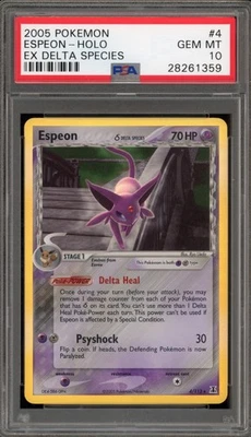 Pokemon Espeon EX Delta Species Holo Rare #4 PSA 10 Gem Mint - Image 1 of 2