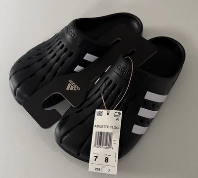 Adidas Mules Womens 8 Black Adilette - Image 1 of 4