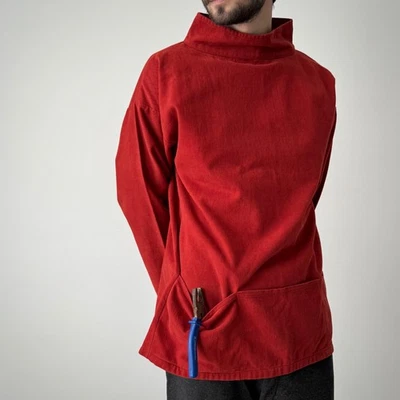 Bata de pescador roja vintage de Inglaterra 'Antony Sheppard' años 70 Foto 1 de 4