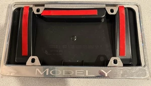 OEM Tesla Model Y Front License Plate Holder w/ license Plate Frame - Bild 1 von 7