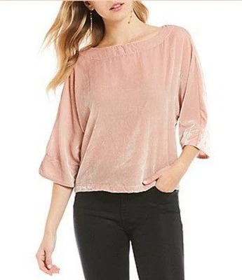 Camisa Crush Velvet Cupcakes & Cashmere Manga Corta Caja Talla M Rosa Brumosa Nueva Foto 1 de 4