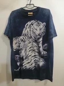 Men's T-shirt Vintage The Mountain Dyed&Printed Cotton Sz L - Picture 1 of 9