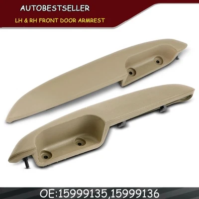 2x Front L& R Door Armrest for Chevrolet C1500 K1500 Tahoe 95-99 GMC C3500 K3500 - Image 1 of 4