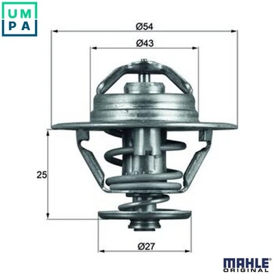 THERMOSTAT COOLANT TX 93 79D FOR 8140.63 2.8L 8140.27.2720/47.2700/47R 2.5L 4cyl - Image 1 of 4