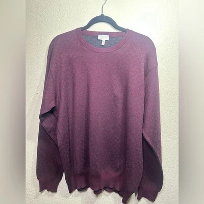 Men’s Brioni Modern Ultra Fine Wool Textured Diamond Crew Neck Size Large - Image 1 of 4