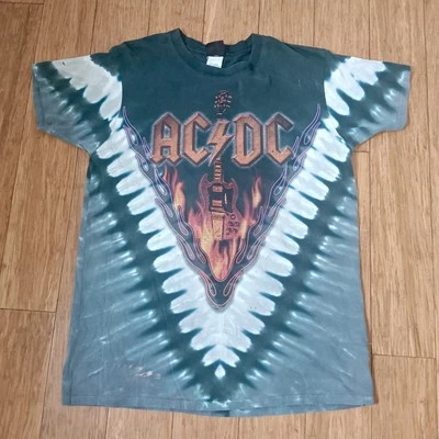 Vintage AC/DC Hell's Bells Liquid Blue T-Shirt Size 2XL- Hells Bells  - image 1 of 4