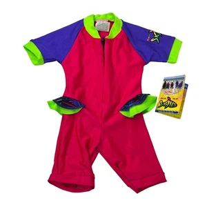 Radicool Skins 100+SPF Short Sleeve Swim Suit Pink Neon NWT Girls 2 US 2T - Bild 1 von 5