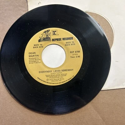 Dean Martin Everybody Loves Somebody/In The Misty Moonlight Back To Hits 45 - Image 1 of 4