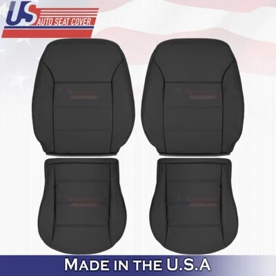 Juego de partes inferiores y tapas delanteras de cuero negro para Volkswagen Jetta 1999 a 2004 Foto 1 de 4