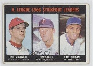 1967 Topps Sam McDowell Jim Kaat Earl Wilson #237 HOF