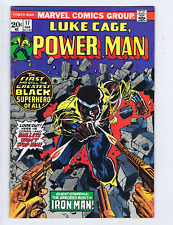 Luke Cage, Power Man #17 Marvel 1974 Rich Man: Iron Man.. Power Man: Thief !