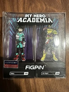 Figpin My Hero Academia Deku All Might 2 Pack Funimation Exclusive Damaged Sleev - Picture 1 of 5