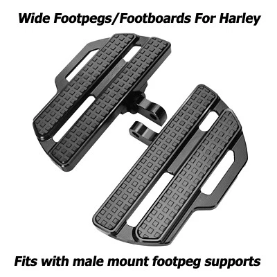 Trittbretter Für Harley Sportster XL883L XL1200 Dyna Fat Boy Softail Floorboards - Bild 1 von 4