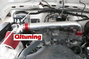 Red For 1997-2006 Jeep Wrangler 2.5L 4.0L L4 I6 Air Intake Kit + Filter - Foto 1 di 1