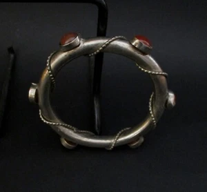 ✅ WUNDERSCHÖNES SILBER ARMBAND MIT BESETZTEN STEINEN EPOCHE 20. JAHRHUNDERT - 3426 - Bild 1 von 7