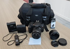 Canon EOS Rebel T6 Digital SLR W EF-S 18-55 & YONGNUO YN50mm F1.8 Lens W/ Case - Picture 1 of 18
