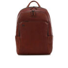 Men business backpack Piquadro Black Square CA3214B3 bag in light brown leather
