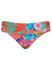 Figleaves Bora Bora Fold Bikini Bottom 755085 Lined Brief - Sunset Red