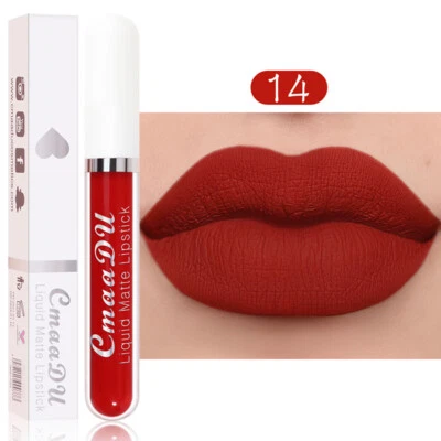 Liquid Lipstick Long Lasting Lip Gloss Matte Waterproof Lip Tint Cosmetics US # - Image 1 of 4