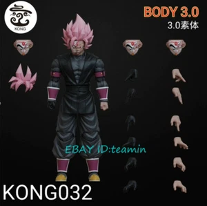 Figura de acción KONG STUDIO 032 Dragon Ball Goku negro Zamasu 1/12 juguetes en stock - Imagen 1 de 5