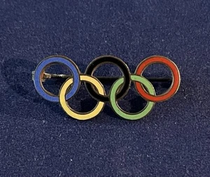 ANILLOS DE LOS JUEGOS OLÍMPICOS DE BERLÍN 1936/INSIGNIA PIN DE VISITANTE - Imagen 1 de 2