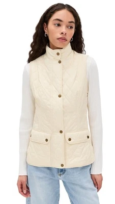 Chaleco acolchado Barbour Otterburn para mujer, perla de verano, blanco roto, 4 Foto 1 de 4