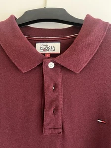 Tommy Hilfiger Burgundy Polo Shirt - Large - Picture 1 of 3