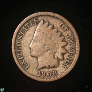 1908-S Indian Head Small Cent - Good Details - Picture 1 of 2