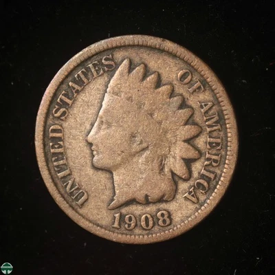 1908-S Indian Head Small Cent - Good Details - Image 1 of 2