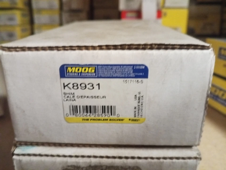 Cuña de alineación de rueda MOOG K8931 1/32 pulgadas para Volvo-blanco paquete de 11 tándem Foto 1 de 1