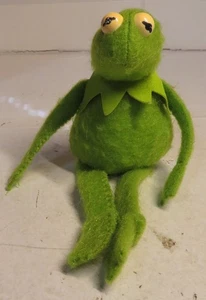 Vintage 1979 Jim Henson Muppet Beanbag SAD Kermit the Frog Fisher Price Plush To - Picture 1 of 18