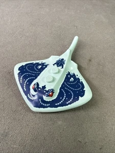 LEGO STING Ray Stingray Light Aqua Print Ocean Monster Creature Chrome FISH - Picture 1 of 7