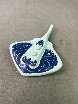 LEGO STING Ray Stingray Light Aqua Print Ocean Monster Creature Chrome FISH - Image 1 of 4